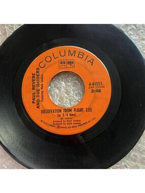 Paul Revere and The Raider - Observation from Flight 285 45rpm VG+ R25